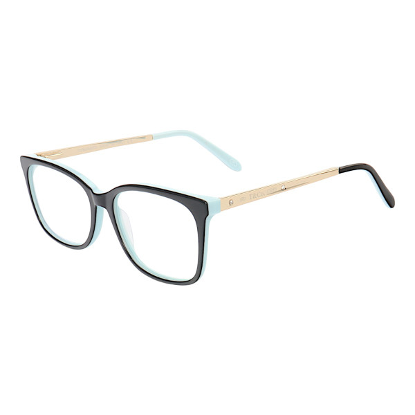 Armação de Óculos Retangular TF2131 Preto com Azul