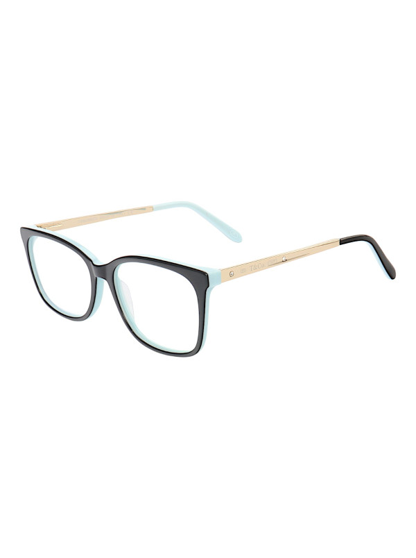 Armação de Óculos Retangular TF2131 Preto com Azul