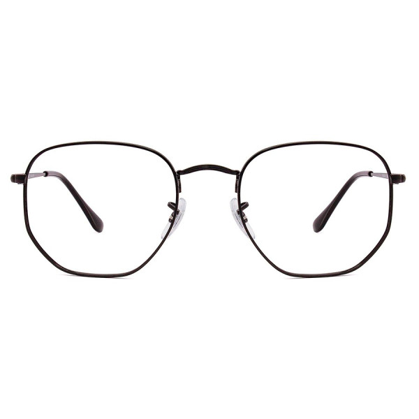 Armação de Óculos Hexagonal FN3548 Hexagonal Preta