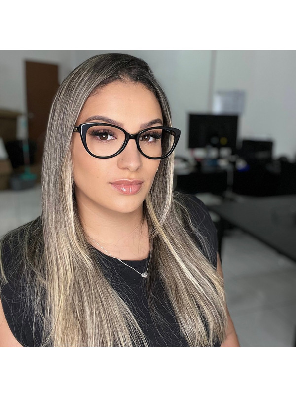 Armação de Óculos  Gatinho VHE580 Preto