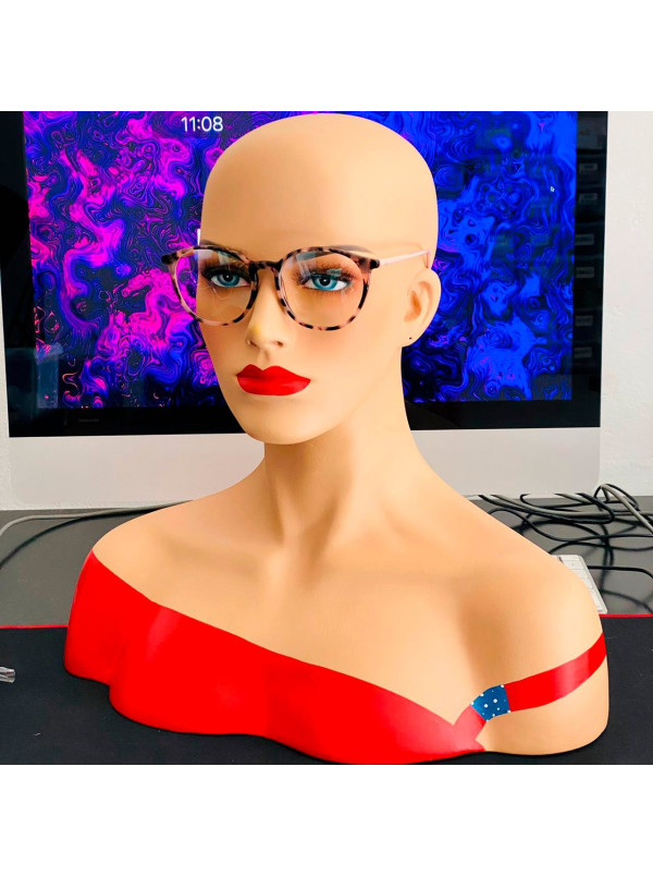 Armação de Óculos Redonda CH58663 Tartaruga Rosa