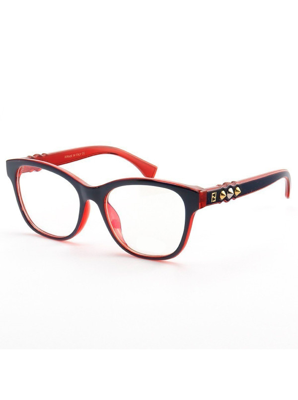 Armação de Óculos Quadrado FF0276 Azul e Vermelho