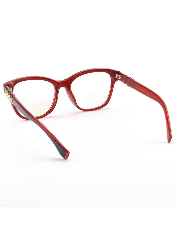 Armação de Óculos Quadrado FF0276 Azul e Vermelho