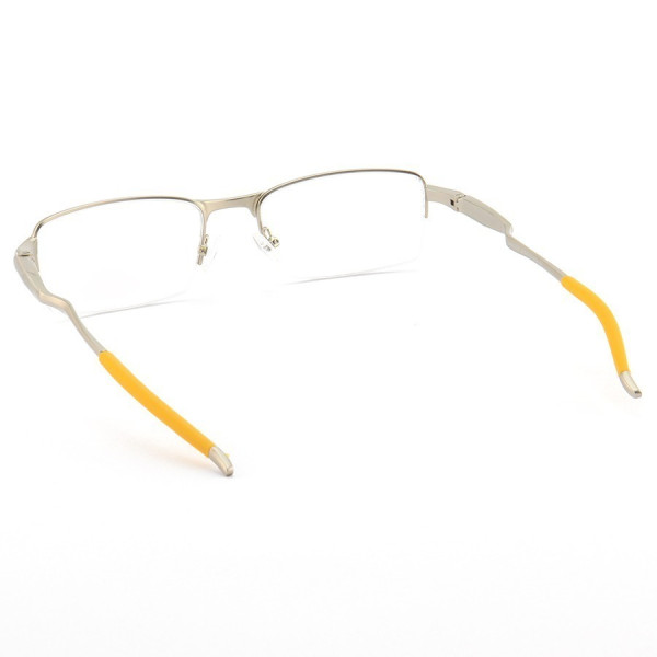 Armação de Óculos Meio Aro Evade OX3208 Cinza e Amarelo