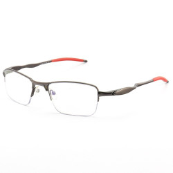 Armação de Óculos Meio Aro Evade OX3208 Chumbo e Vermelho