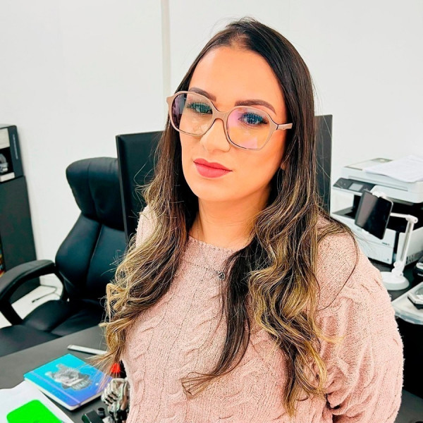 Armação de Óculos Quadrada GG002590 Nude