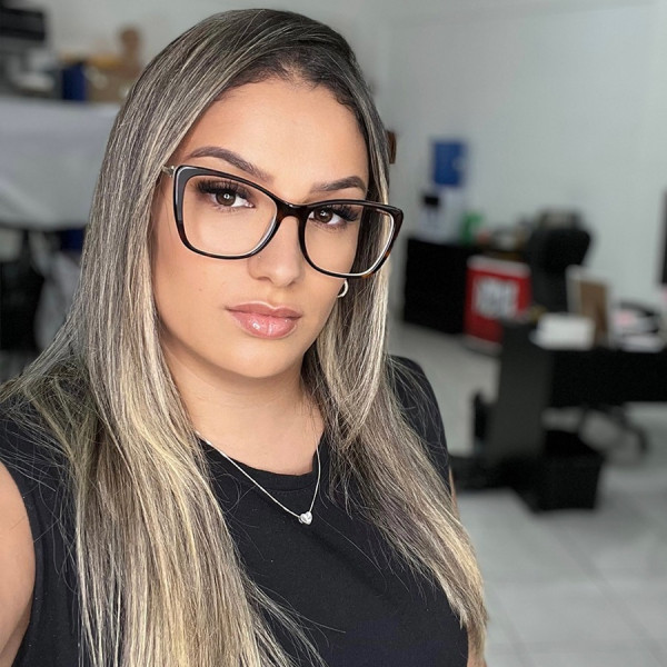 Armação de Óculos Quadrada TF2162 Tartaruga Esverdeado