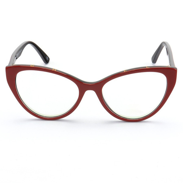 Armação de Óculos Gatinho CH8233 Vermelho e Preto