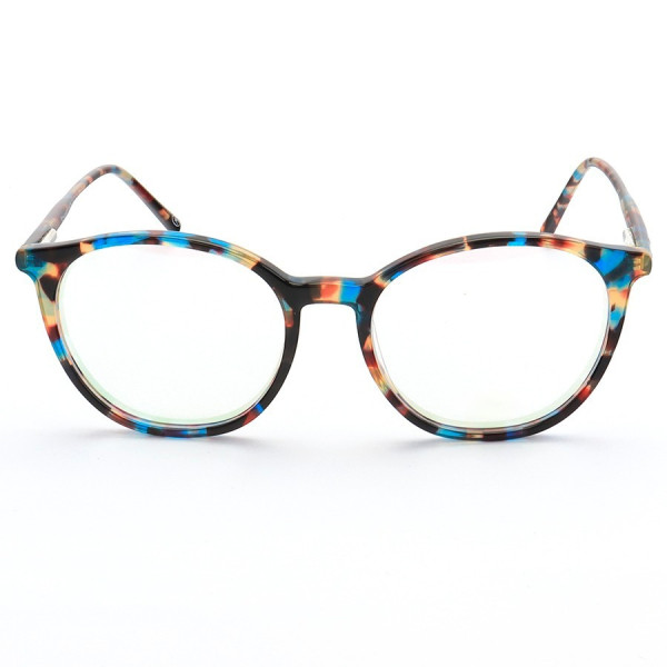 Armação de Óculos Redonda CH58663 Azul Tartaruga