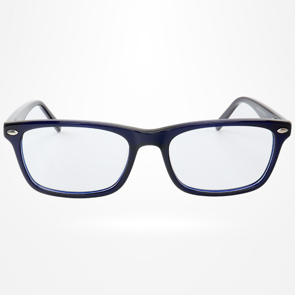 Armação de Óculos Retangular PZ3528 Infantil Azul Escuro