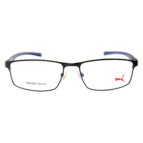 Armação de Óculos Retangular Puma PM15365 C1-2 Preto e Azul