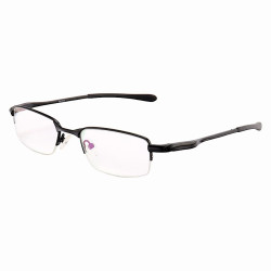 Armação de Óculos Retangular Meio Aro Crosshair OX4068 Preto