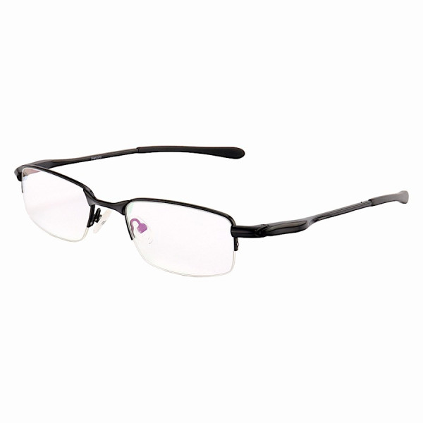 Armação de Óculos Retangular Meio Aro Crosshair OX4068 Preto