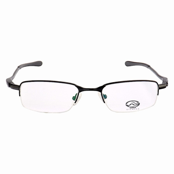 Armação de Óculos Retangular Meio Aro Crosshair OX4068 Preto