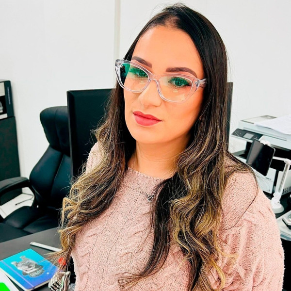 Armação de Óculos Gatinho PD102 Transparente