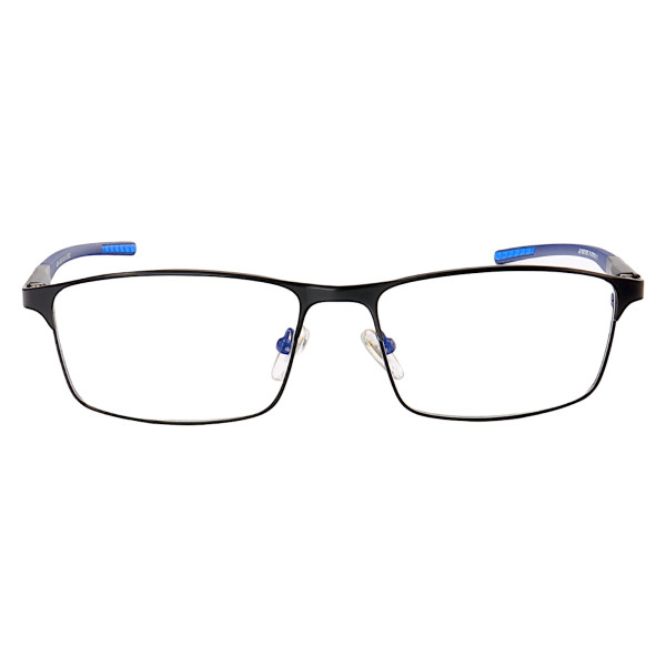 Armação de Óculos Retangular A6255 Preto e Azul