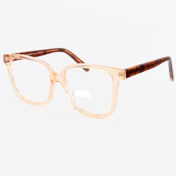 Armação de Óculos Quadrado CH1215 Creme Translúcido