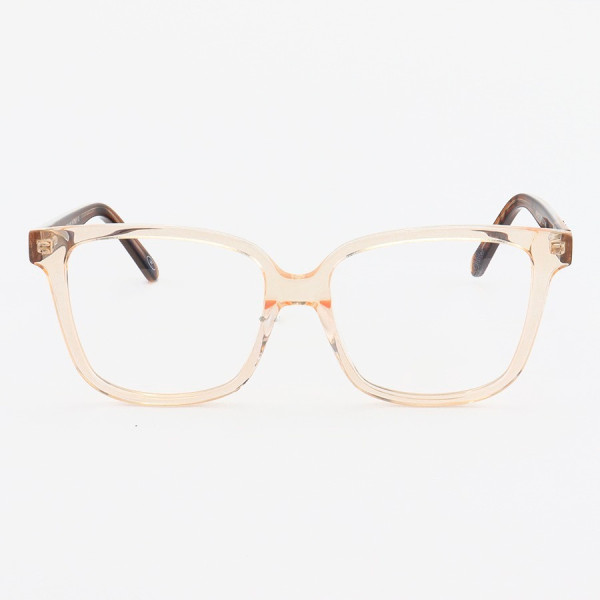Armação de Óculos Quadrado CH1215 Creme Translúcido