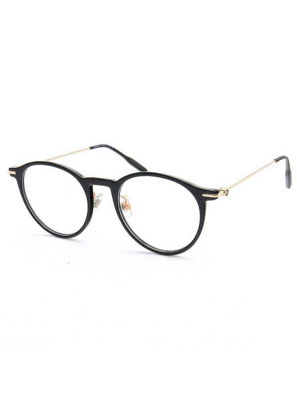 Armação de Óculos Redondo MB0090 Preto Brilhante