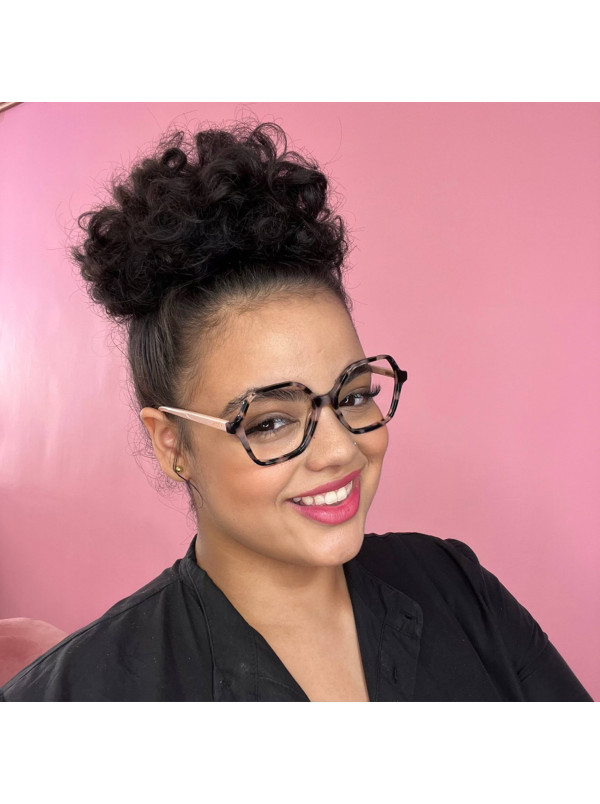 Armação de Óculos Quadrada VO5363 Rosa Tartaruga