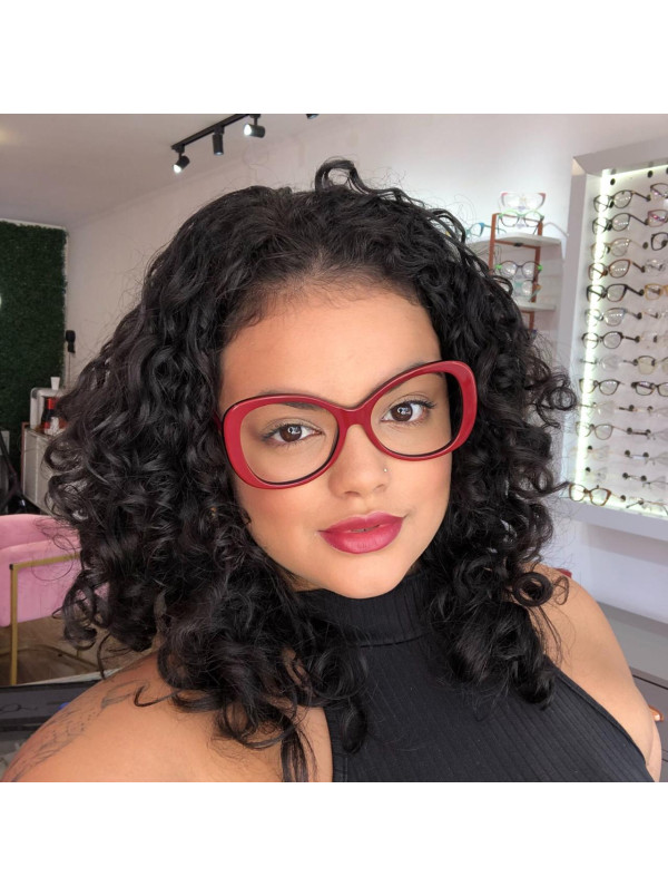 Armação de Óculos Quadrada CL00110 Bordo