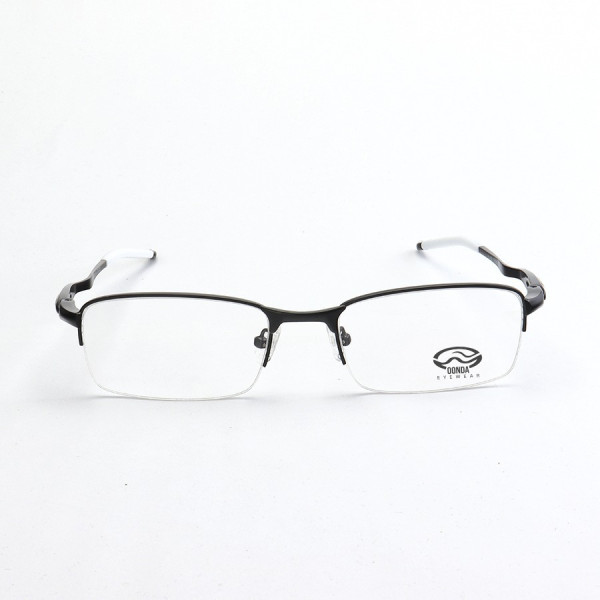 Armação de Óculos Meio Aro Evade OX3208 Preto e Branco