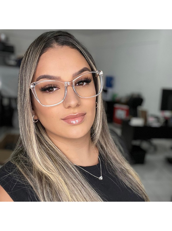 Armação de Óculos Quadrada TF2162 Transparente