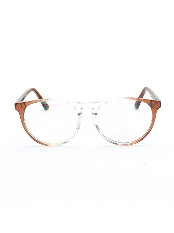 Armação de Óculos Redonda CH7080 Marrom Degrade