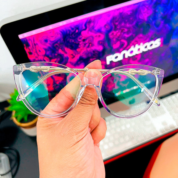 Armação de Óculos Gatinho TF2161 Transparente