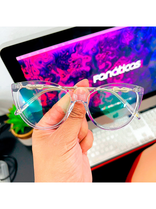 Armação de Óculos Gatinho TF2161 Transparente