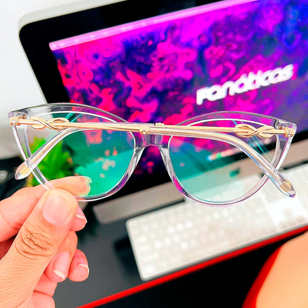 Armação de Óculos Gatinho TF2161 Transparente