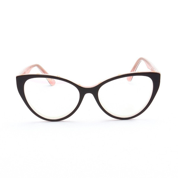 Armação de Óculos Gatinho CH8233 Preto e Rosa
