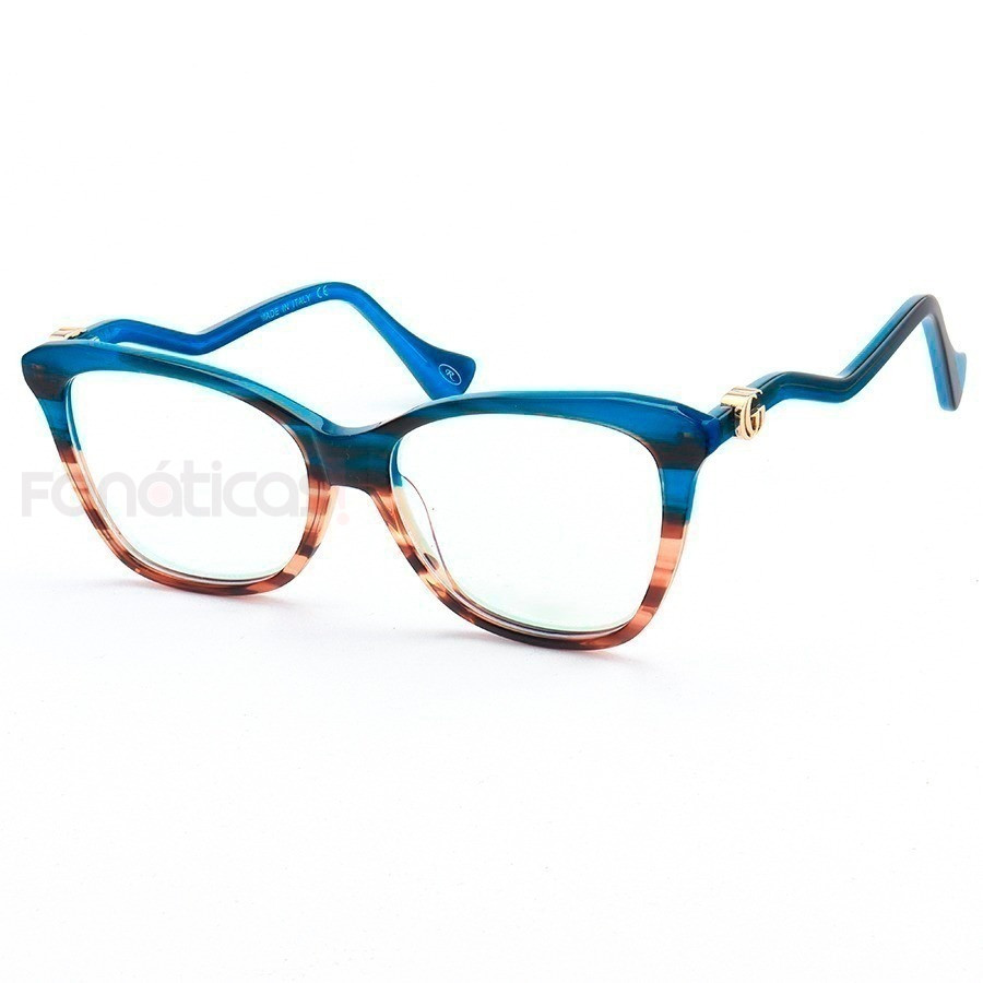 Armação de Óculos Quadrado GG10120 Azul Degrade