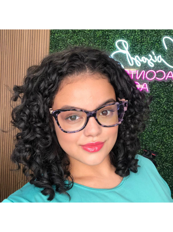 Armação de Óculos Quadrado GG10120 Rosa Tartaruga