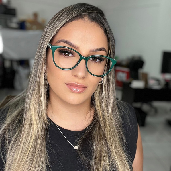 Armação de Óculos Oval TF2175 Verde