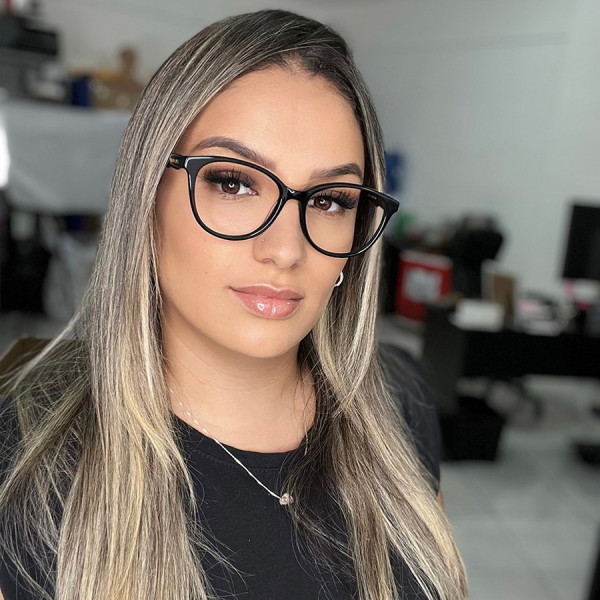 Armação de Óculos Oval TF2175 Preto