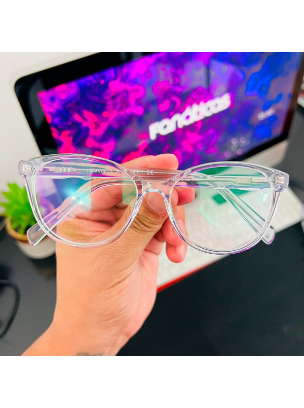 Armação de Óculos Oval TF2175 Transparente