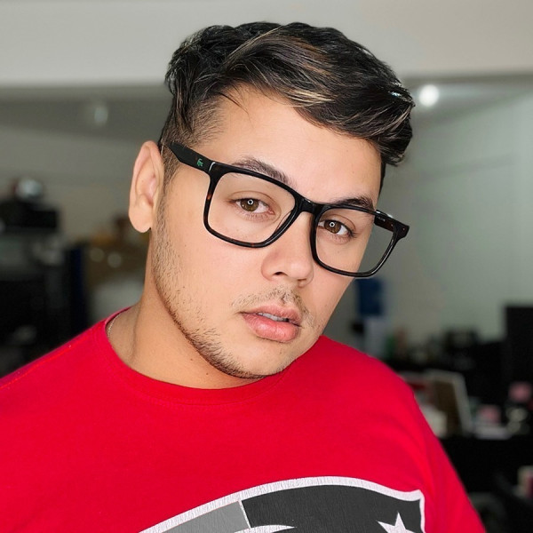 Armação de Óculos Retangular L2741 Marrom Tartaruga