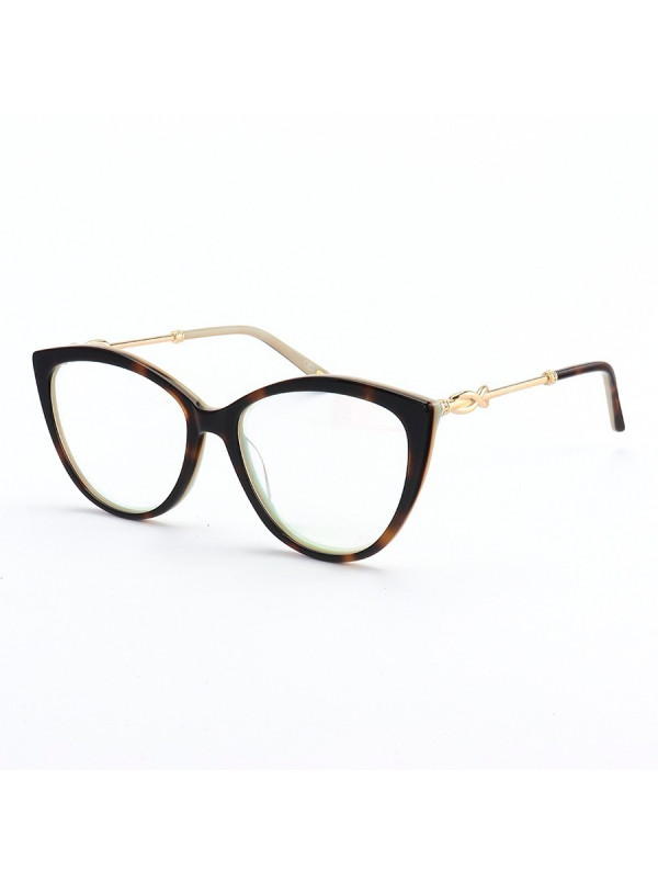 Armação de Óculos Gatinho TF2161 Tartaruga Esverdeado