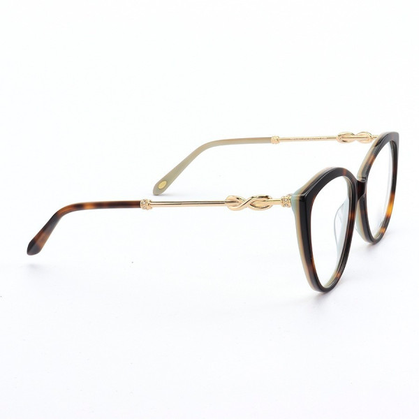 Armação de Óculos Gatinho TF2161 Tartaruga Esverdeado