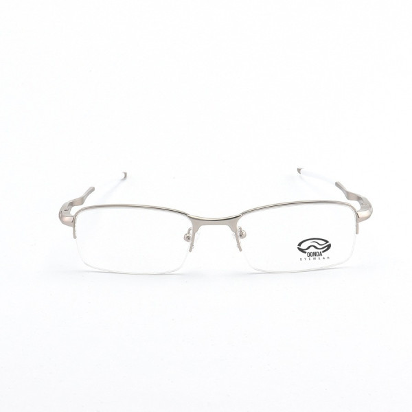 Armação de Óculos Meio Aro Evade OX3208 Prata e Branco