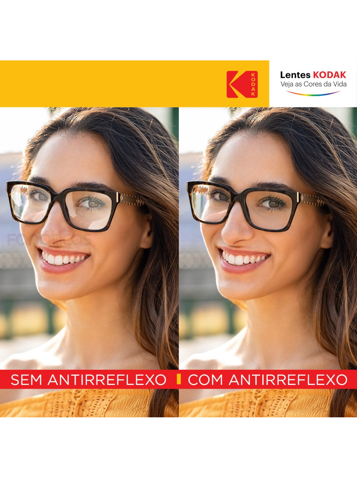 Par de Lentes Kodak City Blue 1.67