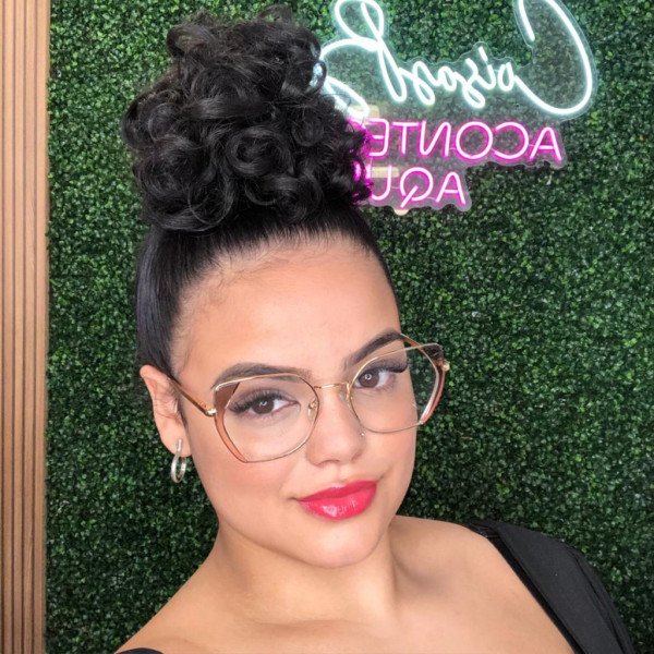 Armação de Óculos Quadrado 95382 Chumbo e Rosa