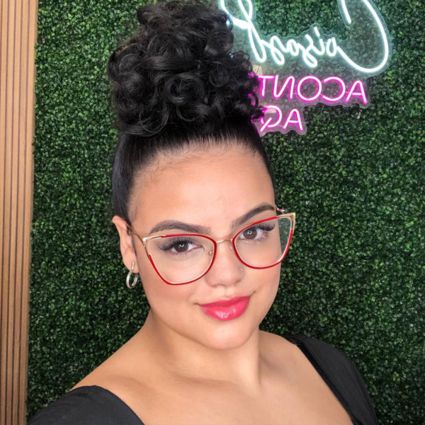 Armação de Óculos Quadrado LQ5046 Vermelho