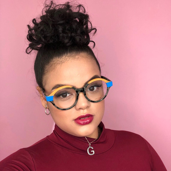 Armação de Óculos Redondo DLYY7016 Preto