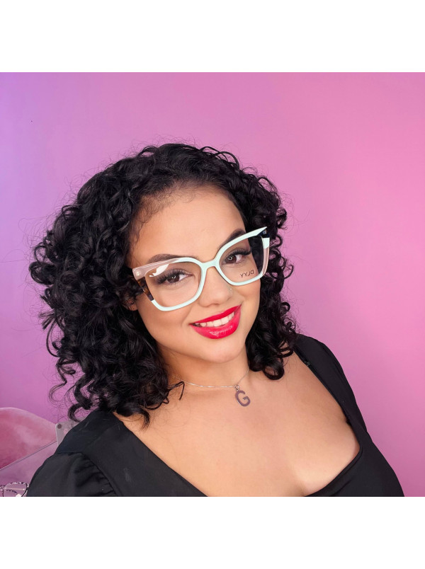 Armação de Óculos Quadrado 9803 Verde