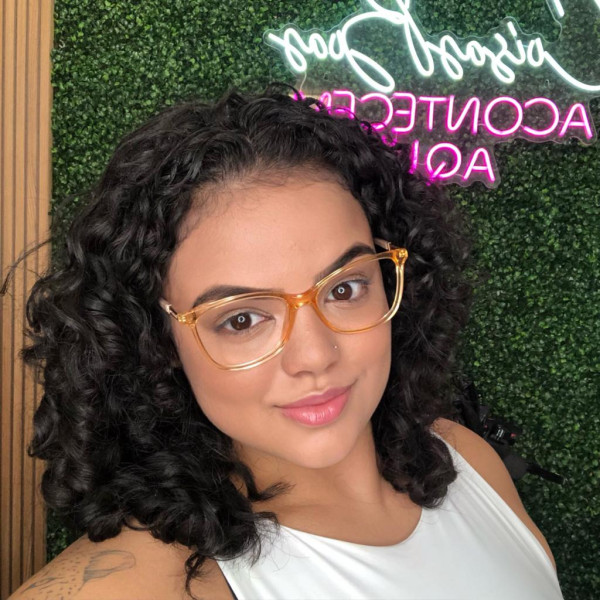 Armacao de Óculos Quadrado TF5702 Laranja e Nude