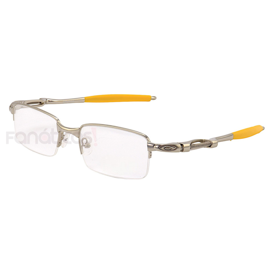 Armacao de Óculos Oakley Coilover OX5043 Prata e Amarelo