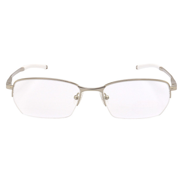 Armação de Óculos Meio Aro Kang OX7031 Prata e Branco