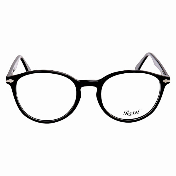 Armação de Óculos Redondo Pers 3183V Preto